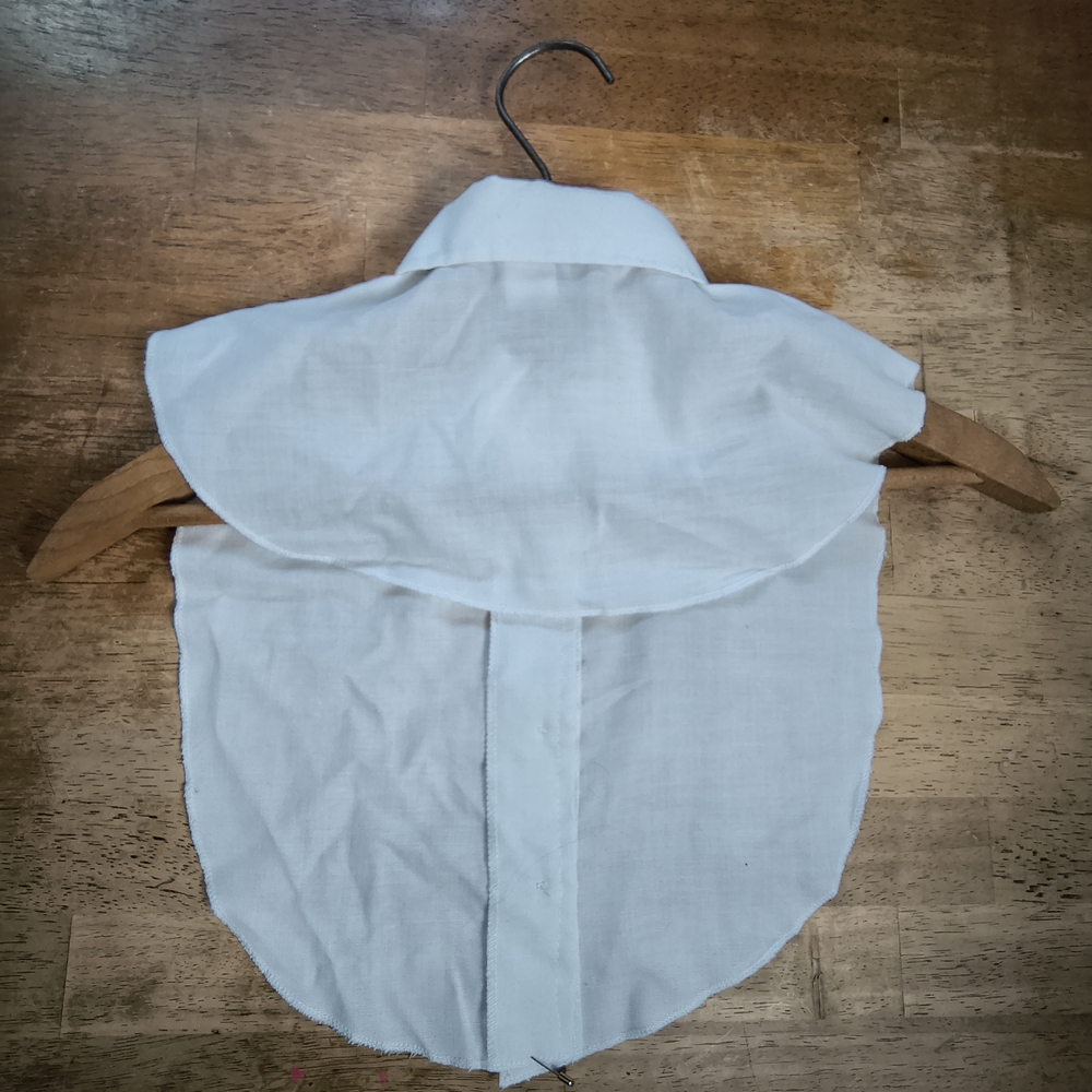 Vintage Three-Pack Detachable Blouse Dickeys - White, Light Purple, Blue-Stripe - Picture 3 of 7